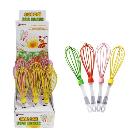 DIAMOND VISIONS Max Force 2 in. W X 10 in. L Assorted Colors Silicone Egg Beater/Wisk 11-1116